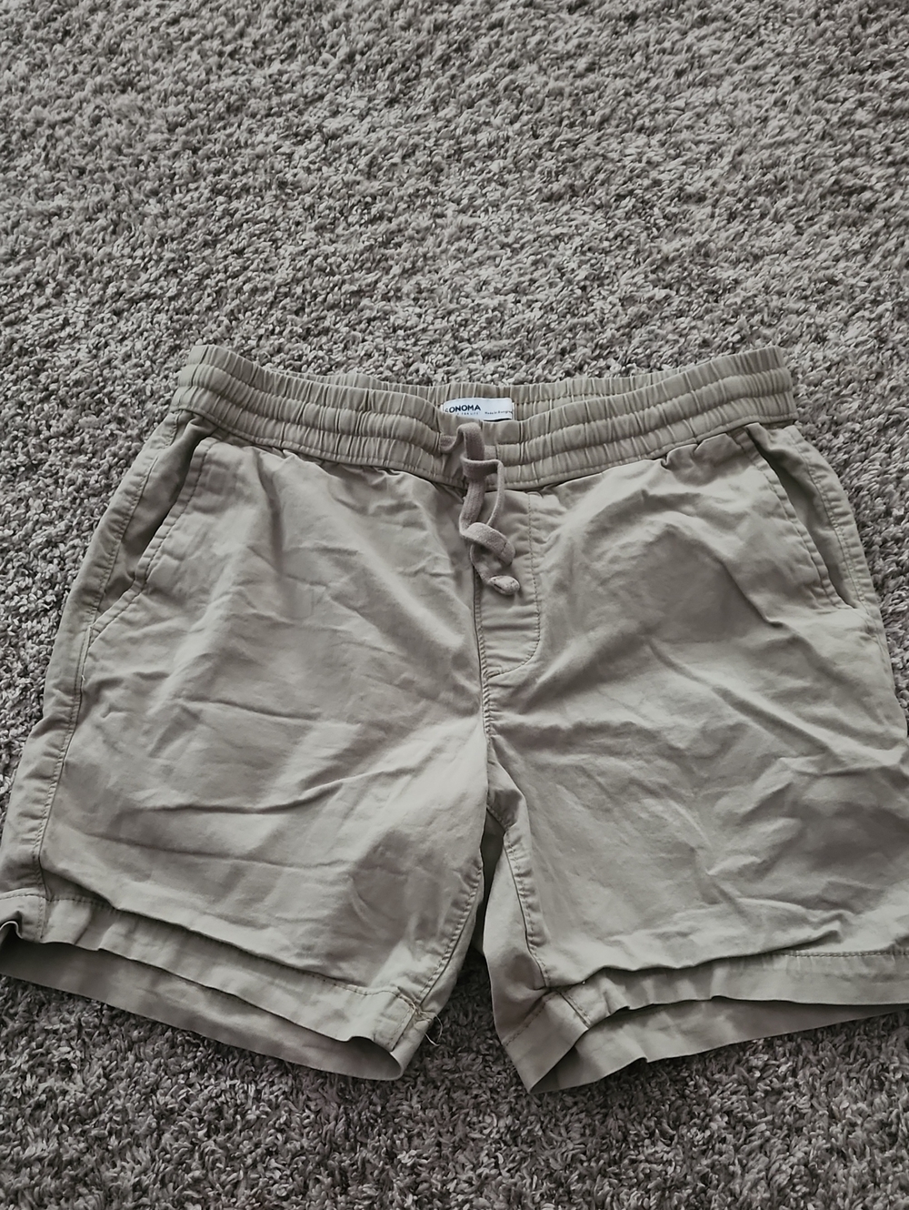 Sonoma Men's Drawstring Shorts — Tan